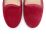 Women's red suede loafers